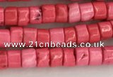 CWB823 15.5 inches 2*4mm tyre howlite turquoise beads wholesale