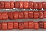 CWB824 15.5 inches 2*4mm tyre howlite turquoise beads wholesale