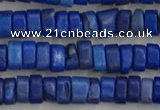 CWB827 15.5 inches 2*4mm tyre howlite turquoise beads wholesale