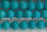 CWB850 15.5 inches 4mm round howlite turquoise beads wholesale