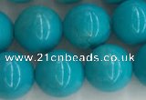 CWB853 15.5 inches 10mm round howlite turquoise beads wholesale