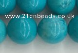 CWB854 15.5 inches 12mm round howlite turquoise beads wholesale