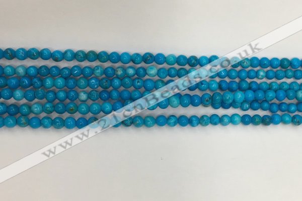 CWB856 15.5 inches 3mm round howlite turquoise beads wholesale