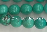 CWB864 15.5 inches 6mm round howlite turquoise beads wholesale