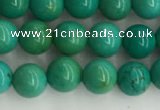 CWB869 15.5 inches 4mm round howlite turquoise beads wholesale