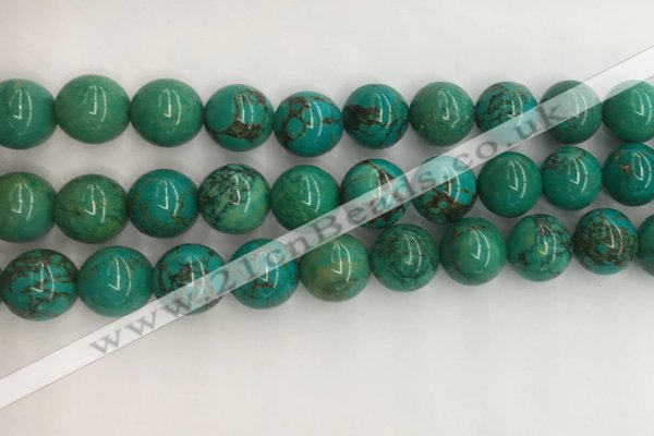 CWB873 15.5 inches 12mm round howlite turquoise beads wholesale