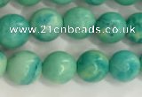 CWB875 15.5 inches 4mm round howlite turquoise beads wholesale