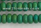 CWB898 15.5 inches 2*4mm rondelle howlite turquoise beads