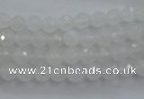 CWH02 15.5 inches 6mm faceted round white jade beads wholesale