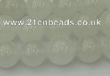 CWH53 15.5 inches 10mm round white jade beads wholesale