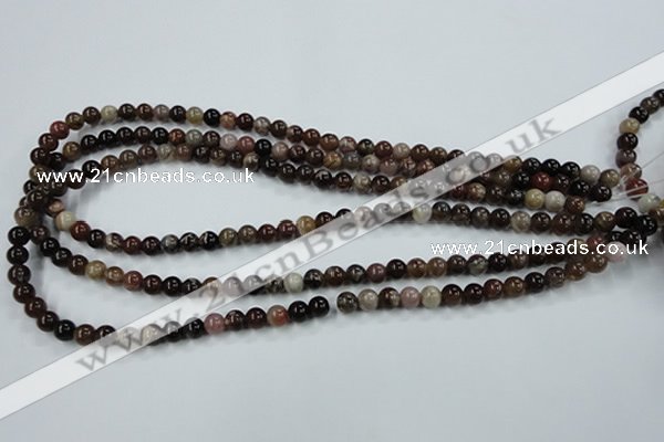 CWJ201 15.5 inches 6mm round wood jasper gemstone beads wholesale