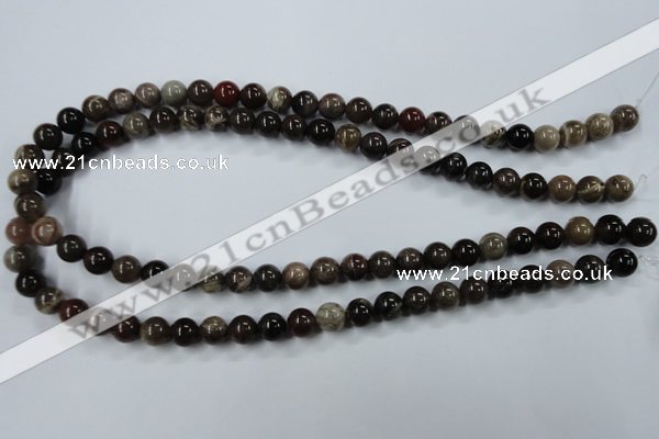 CWJ202 15.5 inches 8mm round wood jasper gemstone beads wholesale