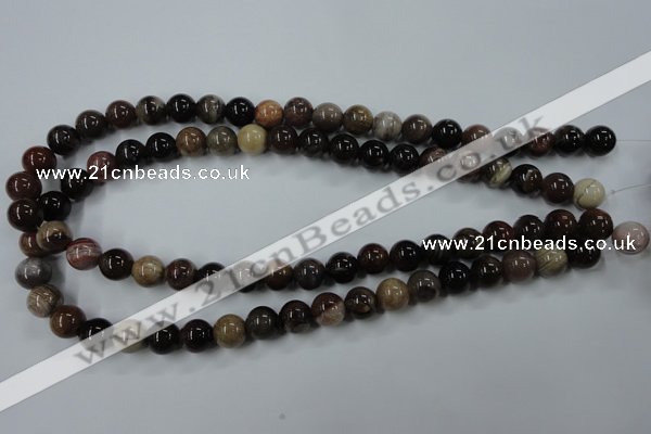 CWJ203 15.5 inches 10mm round wood jasper gemstone beads wholesale