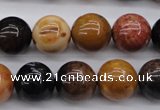 CWJ266 15.5 inches 15mm round wood jasper gemstone beads wholesale