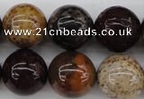 CWJ286 15.5 inches 18mm round wood jasper gemstone beads wholesale