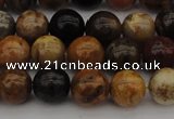 CWJ288 15.5 inches 8mm round wood jasper gemstone beads wholesale