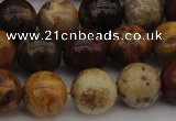 CWJ289 15.5 inches 14mm round wood jasper gemstone beads wholesale