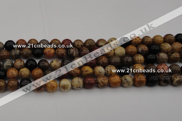 CWJ289 15.5 inches 14mm round wood jasper gemstone beads wholesale
