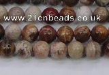 CWJ401 15.5 inches 6mm round wood jasper gemstone beads wholesale