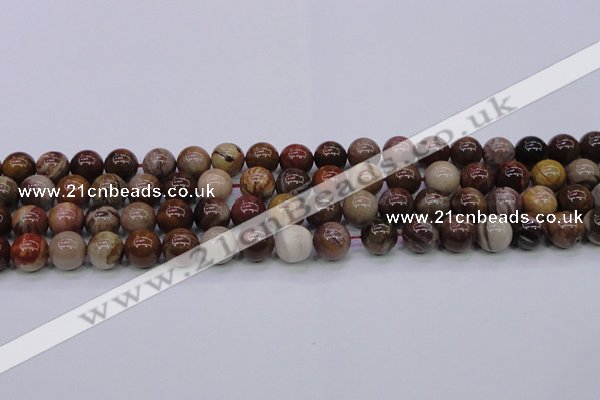CWJ404 15.5 inches 12mm round wood jasper gemstone beads wholesale