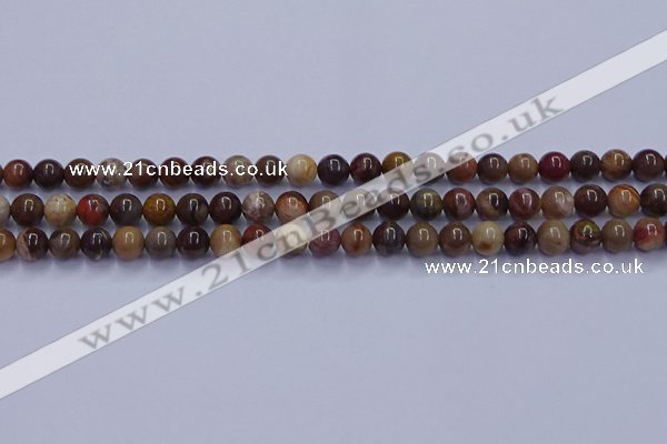 CWJ431 15.5 inches 6mm round wood jasper beads wholesale