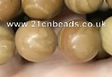 CWJ514 15.5 inches 12mm round wooden jasper beads wholesale