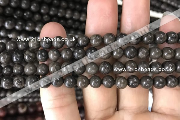 CWJ551 15.5 inches 6mm round coffee wood jasper beads wholesale