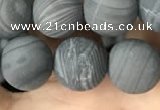 CWJ559 15.5 inches 10mm round matte coffee wood jasper beads wholesale