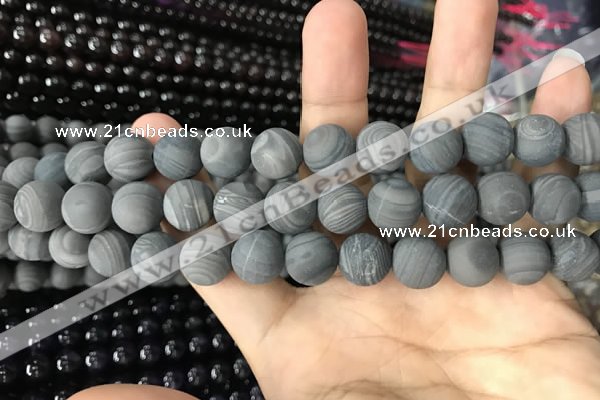 CWJ559 15.5 inches 10mm round matte coffee wood jasper beads wholesale