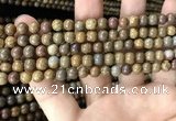 CWJ562 15.5 inches 4mm round wood jasper beads wholesale