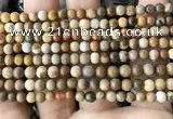 CWJ590 15.5 inches 4mm round wood jasper beads wholesale