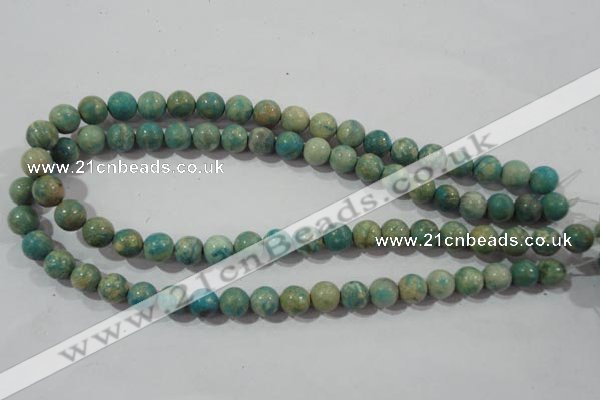 CXH103 15.5 inches 10mm round dyed Xiang He Shi gemstone beads