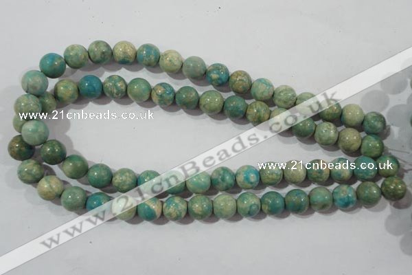 CXH104 15.5 inches 12mm round dyed Xiang He Shi gemstone beads