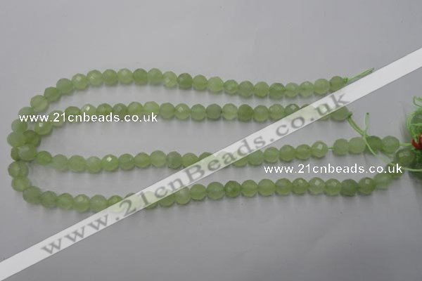 CXJ102 15.5 inches 8mm faceted round New jade beads wholesale