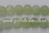 CXJ103 15.5 inches 10mm faceted round New jade beads wholesale