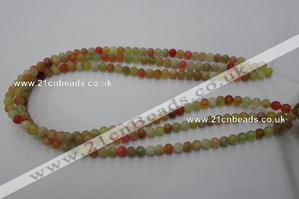 CXJ111 15.5 inches 6mm round dyed New jade beads wholesale