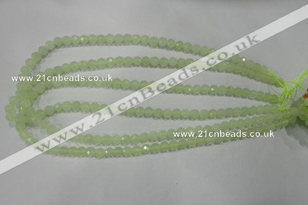 CXJ151 15.5 inches 6mm faceted round New jade beads wholesale