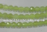 CXJ161 15.5 inches 6mm faceted round New jade beads wholesale