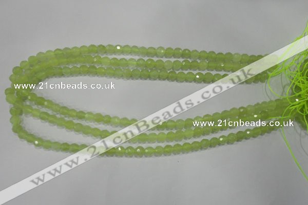 CXJ161 15.5 inches 6mm faceted round New jade beads wholesale