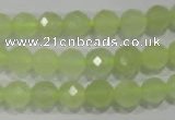 CXJ162 15.5 inches 8mm faceted round New jade beads wholesale