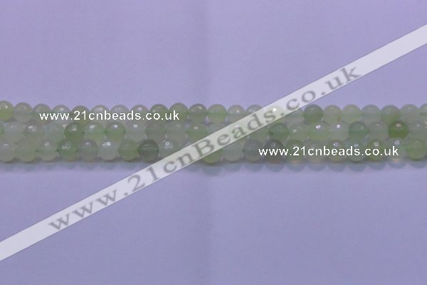 CXJ219 15.5 inches 8mm faceted round New jade beads wholesale