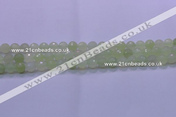 CXJ220 15.5 inches 10mm faceted round New jade beads wholesale