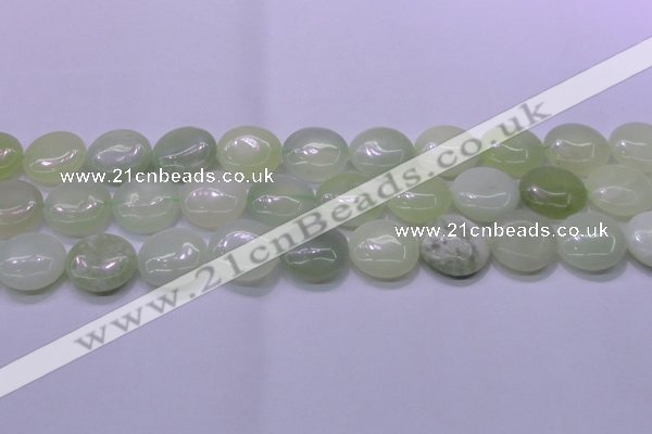 CXJ227 15.5 inches 20mm flat round New jade beads wholesale