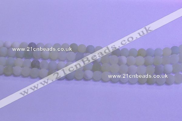 CXJ301 15.5 inches 6mm round matte New jade beads wholesale