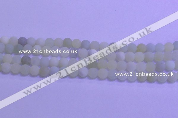 CXJ302 15.5 inches 8mm round matte New jade beads wholesale