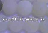 CXJ305 15.5 inches 14mm round matte New jade beads wholesale