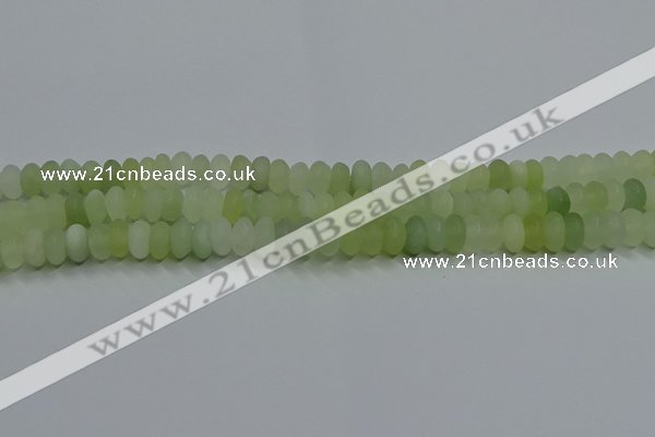 CXJ312 15.5 inches 6*10mm rondelle matte New jade beads wholesale