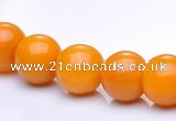 CYJ11 16 inches 8mm round yellow jade gemstone beads Wholesale