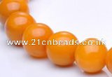 CYJ12 16 inches 10mm round yellow jade gemstone beads Wholesale