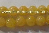 CYJ253 15.5 inches 10mm round yellow jade beads wholesale